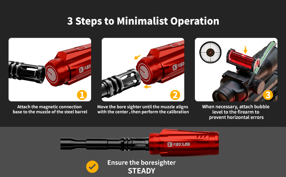 Rechargeable Magnetic Laser Bore Sight